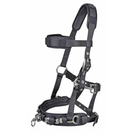 Licol en Nylon Noir pour cheval/full - HKM