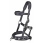 Filet caveçon en Nylon Noir pour cheval/full - HKM Filet caveçon en Nylon Noir pour cheval/full - HKM