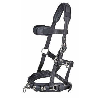 Licol en Nylon Noir pour cheval/full - HKM
