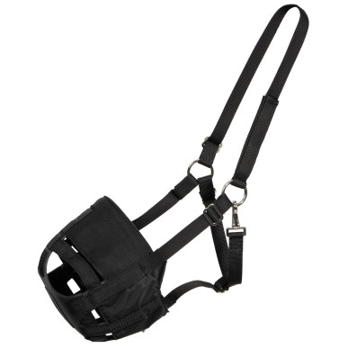 Panier de paturage Air Harry's Horse avec licol anatomique intégré nylon noir