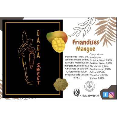 Friandises DADASWEET soufflées Mangue - 1L