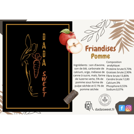 Friandises DADASWEET en sticks Pomme - 1l