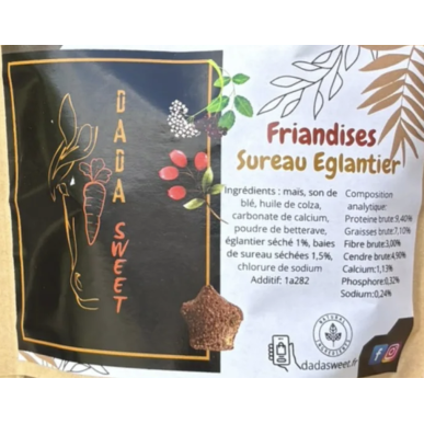 Friandises DADASWEET soufflées en étoiles Sureau Eglantier - 1L