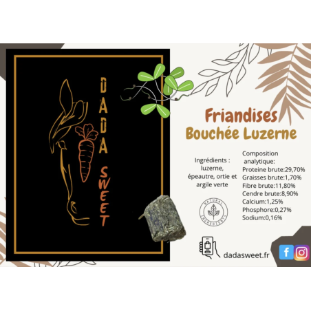 Friandises DADASWEET bouchées Luzerne - 1L