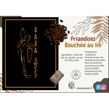 Friandises DADASWEET bouchées au Lin - 1L