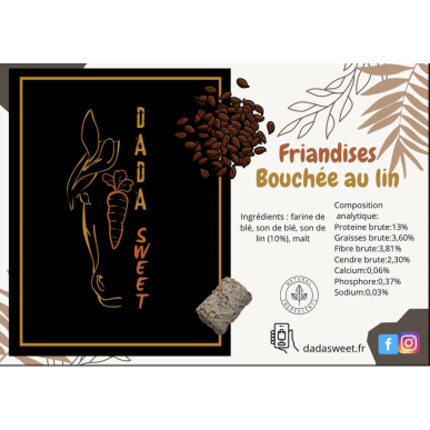 Friandises DADASWEET bouchées au Lin - 1L