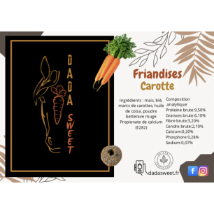 Friandises DADASWEET soufflées Carotte - 1L