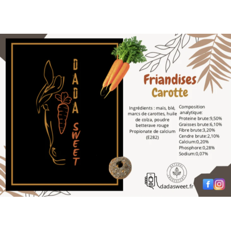 Friandises DADASWEET soufflées Carotte - 1L