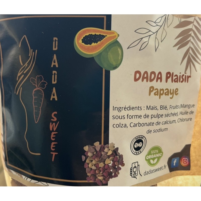Friandises DADASWEET soufflées en étoiles Papaye - 1L Friandises DADASWEET soufflées en étoiles Papaye - 1L