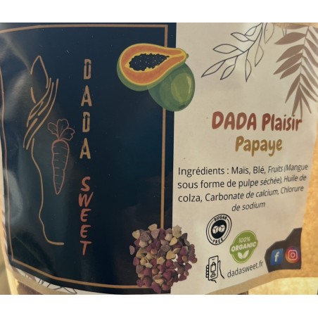 Friandises DADASWEET soufflées en étoiles Papaye - 1L