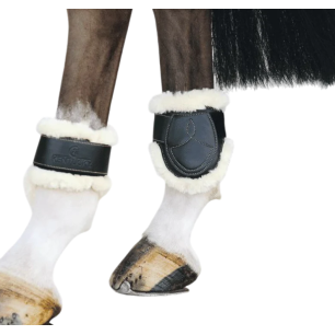 Protèges-boulets moutons velcro Kentucky noires