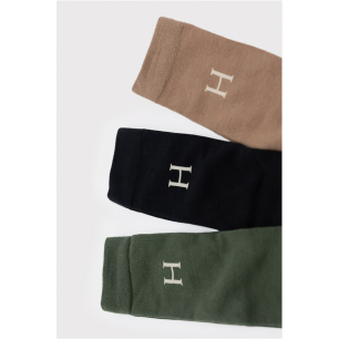 Lot de 3 paires de chaussettes Harcour Carly Trefle/Noir/Moka