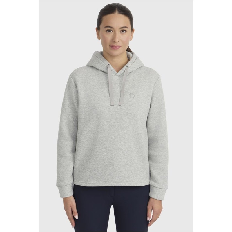 Sweat à capuche Charlie Harcour gris