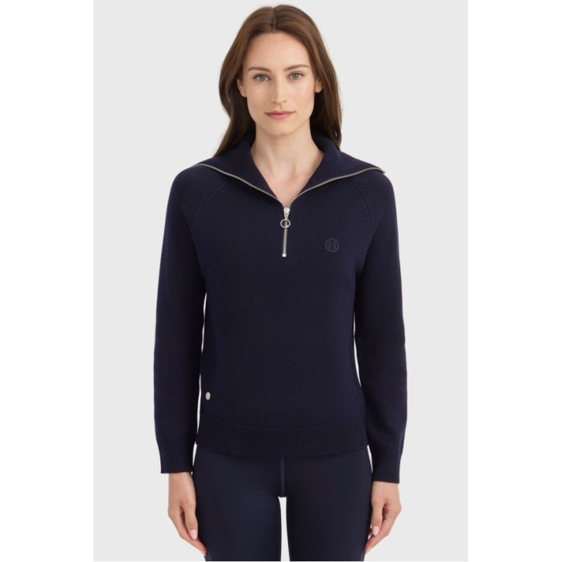 Pull col montant Harcour Claira Marine Pull col montant Harcour Claira Marine