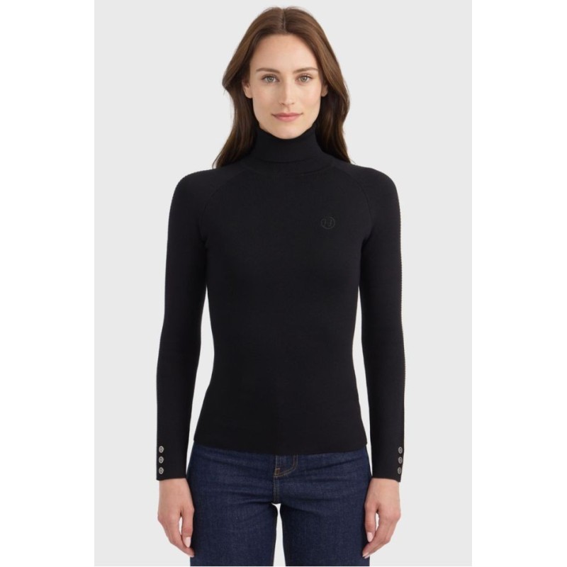 Pull col roulé Harcour Christina Noir Pull col roulé Harcour Christina Noir