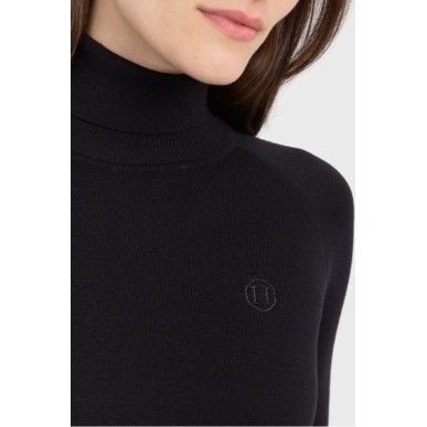 Pull col roulé Harcour Christina Noir