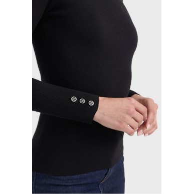 Pull col roulé Harcour Christina Noir