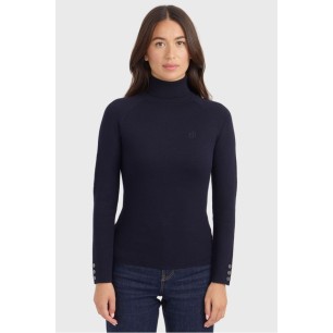 Pull col roulé Harcour Christina Marine