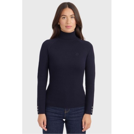 Pull col roulé Harcour Christina Marine
