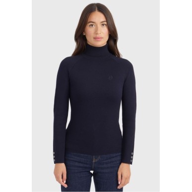 Pull col roulé Harcour Christina Marine