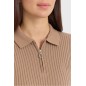 Polo manches longues Harcour Celeste Moka Polo manches longues Harcour Celeste Moka