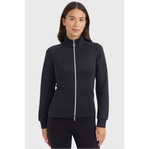 Sweat technique zippé Harcour Clotilde Noir