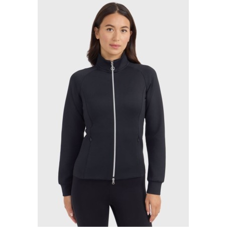 Sweat technique zippé Harcour Clotilde Noir