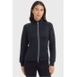 Sweat technique zippé Harcour Clotilde Noir Sweat technique zippé Harcour Clotilde Noir