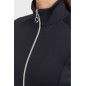 Sweat technique zippé Harcour Clotilde Noir Sweat technique zippé Harcour Clotilde Noir