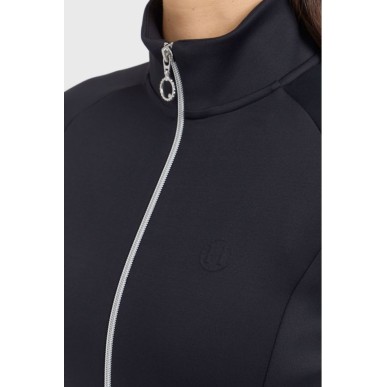 Sweat technique zippé Harcour Clotilde Noir