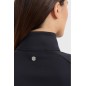 Sweat technique zippé Harcour Clotilde Noir Sweat technique zippé Harcour Clotilde Noir