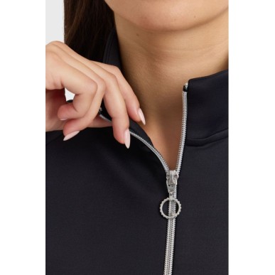 Sweat technique zippé Harcour Clotilde Noir