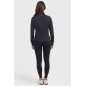 Sweat technique zippé Harcour Clotilde Noir Sweat technique zippé Harcour Clotilde Noir