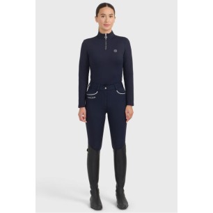 Polo manches longues Harcour Claudia Marine