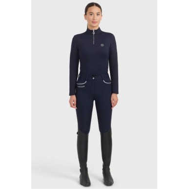 Polo manches longues Harcour Claudia Marine