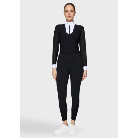 Pantalon Samshield Clara floral knee grip - Noir