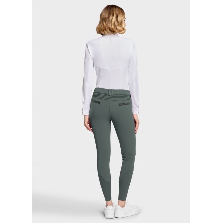 Pantalon Samshield Adèle Crystal Fabric knee grip - Dark forest