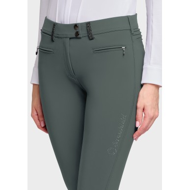 Pantalon Samshield Adèle Crystal Fabric knee grip - Dark forest