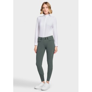 Pantalon Samshield Adèle Crystal Fabric knee grip - Dark forest