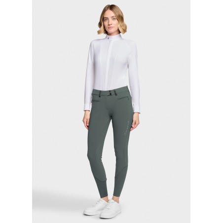 Pantalon Samshield Adèle Crystal Fabric knee grip - Dark forest