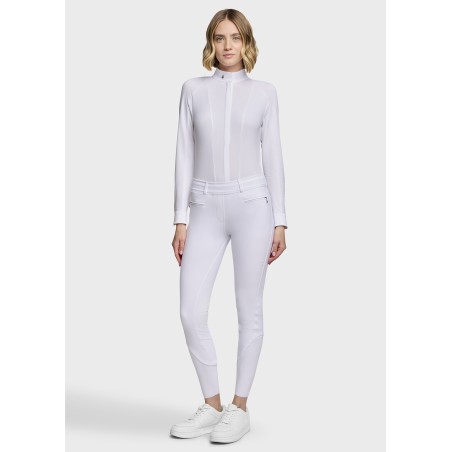 Pantalon Samshield Chloe comfort knee grip - Blanc