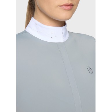 Polo de concours manches courtes Samshield Rosaline - Gris