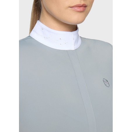 Polo de concours manches courtes Samshield Rosaline - Gris