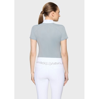 Polo de concours manches courtes Samshield Rosaline - Gris