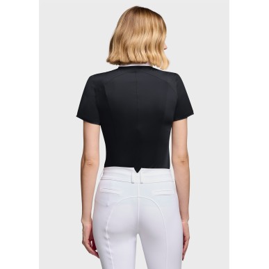 Polo de concours manches courtes Samshield Rosaline - Noir
