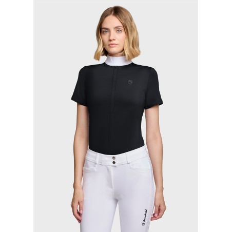 Polo de concours manches courtes Samshield Rosaline - Noir