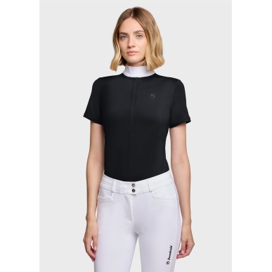 Polo de concours manches courtes Samshield Rosaline - Noir