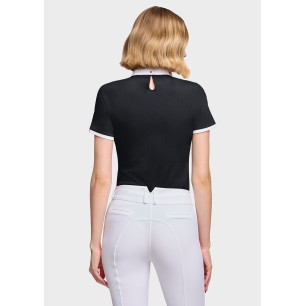 Polo de concours manches courtes Samshield Janelle - Noir