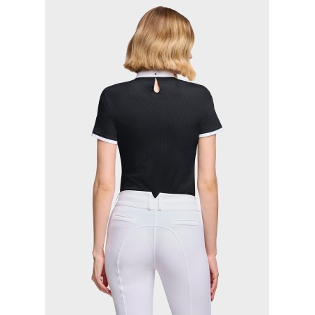 Polo de concours manches courtes Samshield Janelle - Noir
