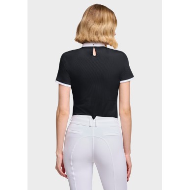 Polo de concours manches courtes Samshield Janelle - Noir